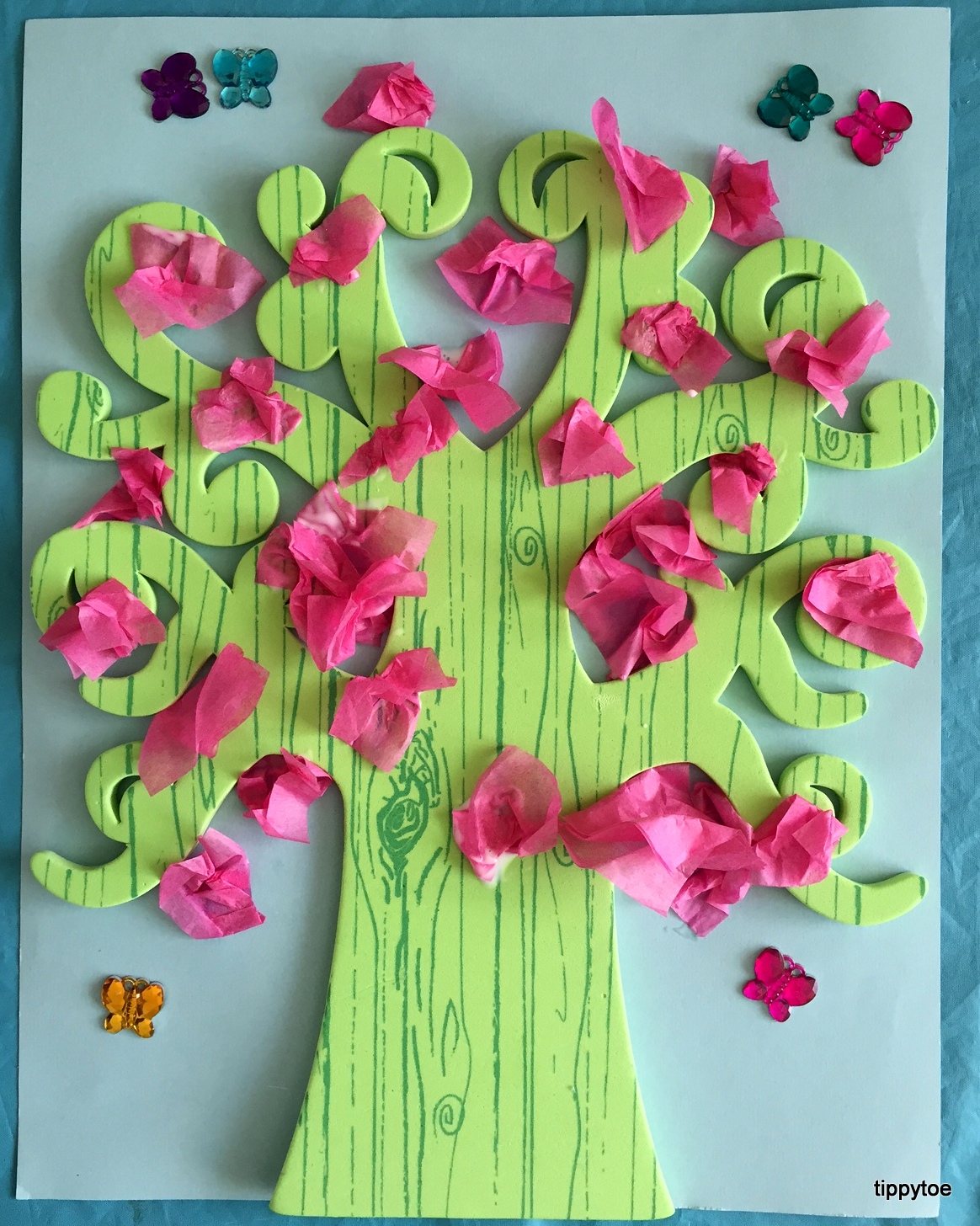 Tippytoe Crafts Two Cherry Blossom Crafts