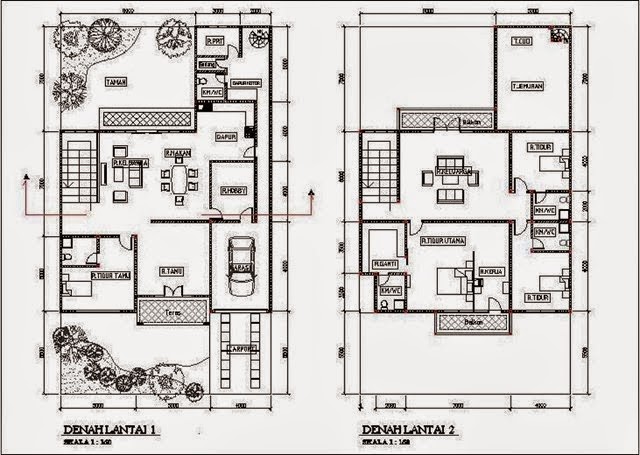 Desain Rumah Minimalis 2 Lantai 5 Kamar - Foto Desain 