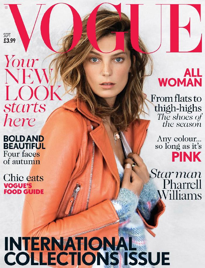 Daria Werbowy on Cover for Vogue UK September 2013 | Photoshoot