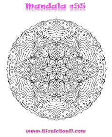 Mandalas on Monday @BionicBasil® Colouring With Cats #95  Downloadable Image