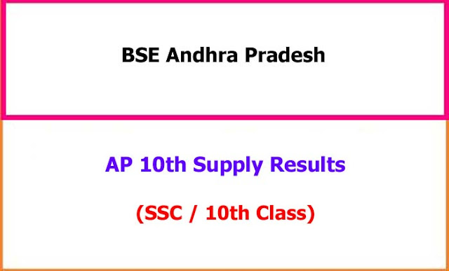 AP 10th Class Supplementary Exam Results 2024