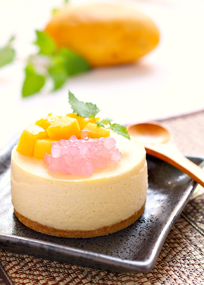 Mangosago mousse cake