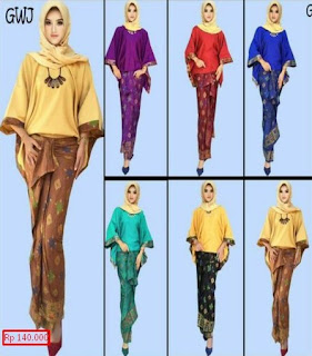 baju batik muslim modern terbaru