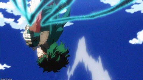 Joeschmo's Gears and Grounds: Omake Gif Anime - Boku no Hero Academia -  Episode 61 - Bakugo Midoriya Fly at Each Other