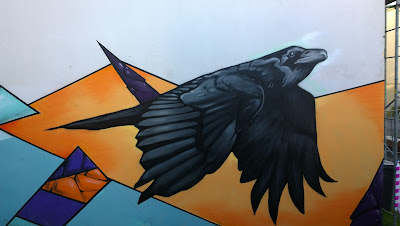 Reykjavik Mural Raven