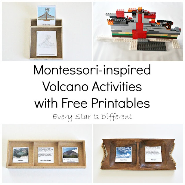 Montessori-inspired Volcano Activities with Free Printables