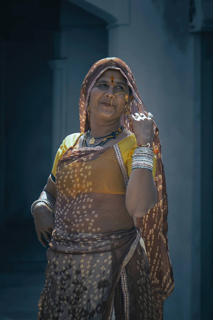 indian rajasthani old age girl