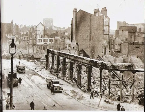 Paradise Street at Lord Street, 1941