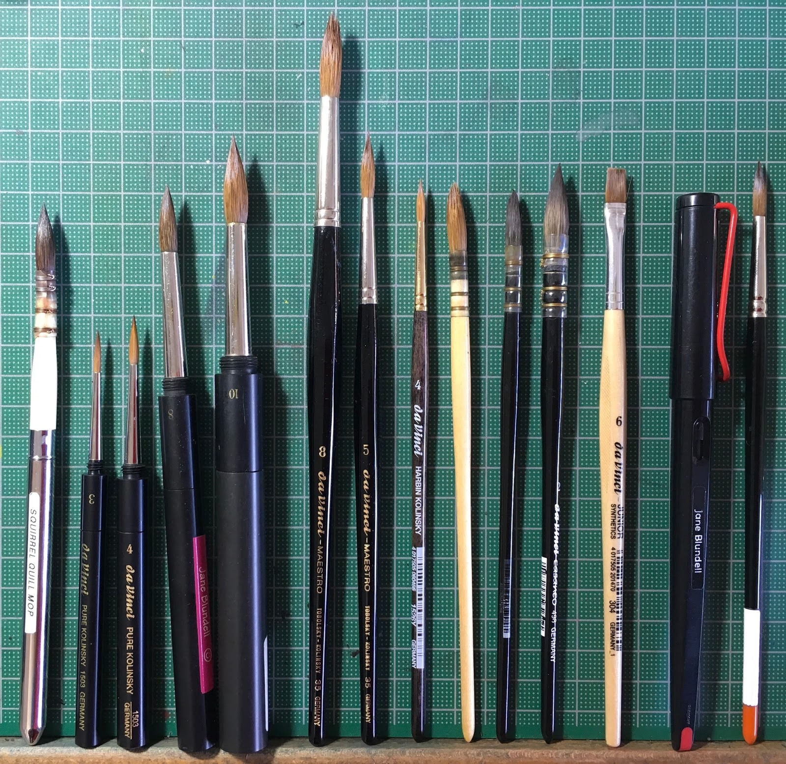 Jane Blundell Artist Da Vinci Brushes