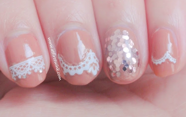 lasting power of the Etude House lace nail stickers