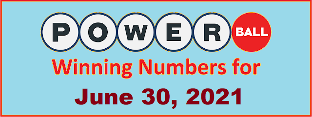 PowerBall Winning Numbers for Wednesday, June 30, 2021