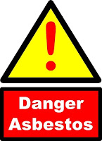 danger asbestos sign