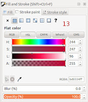 Inkscape Fill and Stroke Tool Stroke Paint Tab