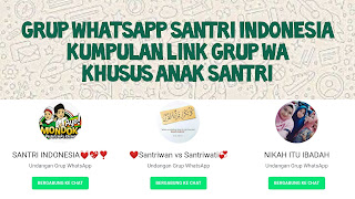 Link grup Whatsapp anak santri