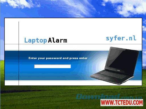 Phần mềm Laptop Alarm, chống trộm máy tính