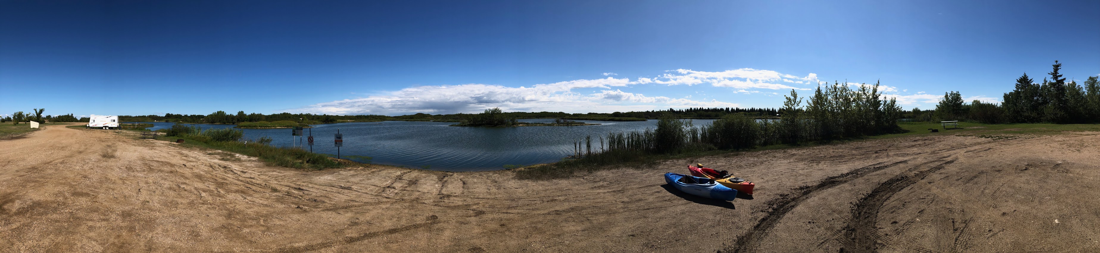 Paddling Near Edmonton, Alberta, Canada Black Nugget Lake Park