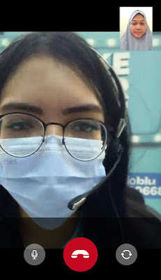 video call dengan halloblu untuk verifikasi rekening