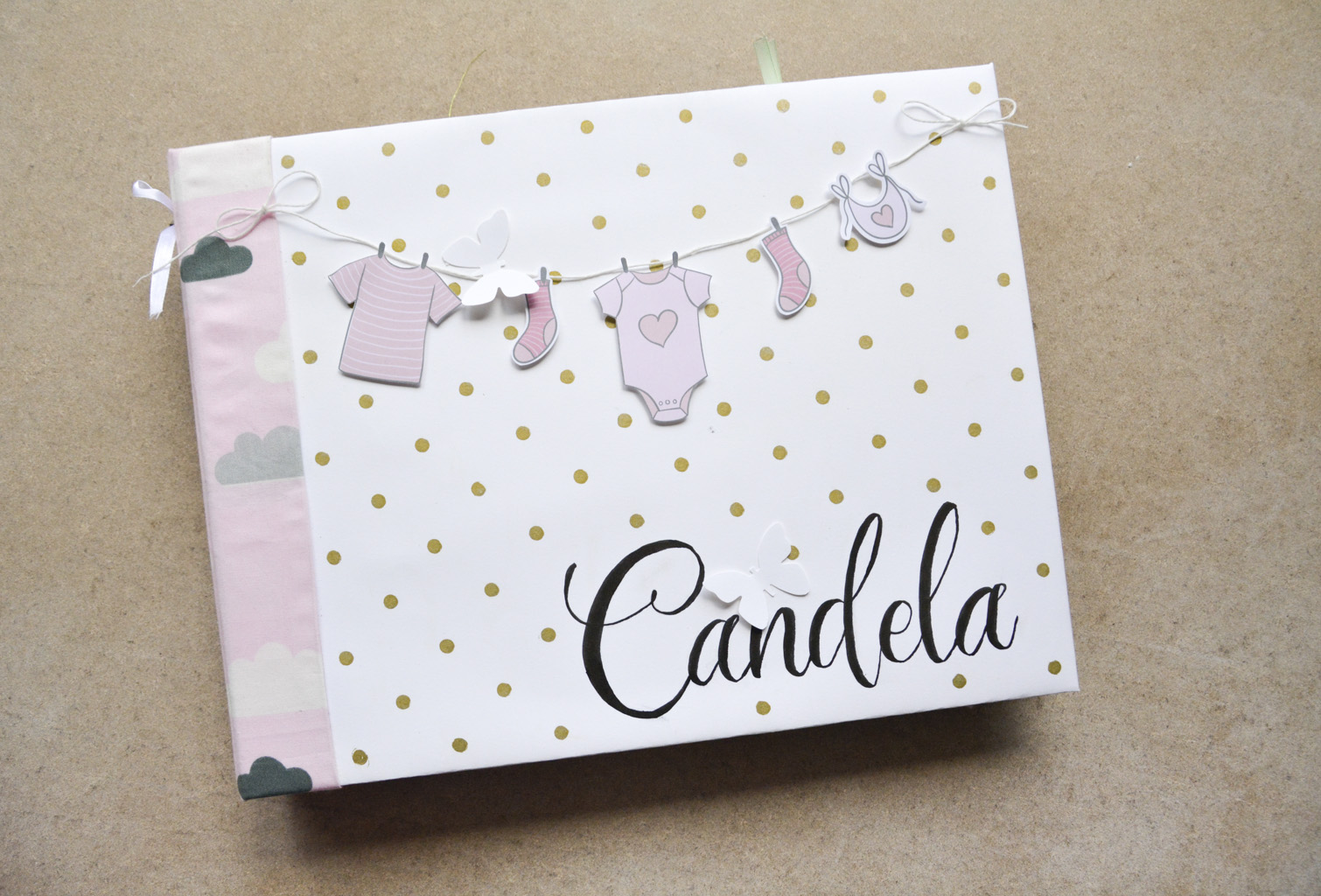 DIY Álbum de scrapbook para bebé Dibujos de Colores