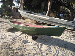 Belize dugout canoe