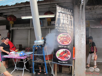 BBQ Pork and Chicken Stall at Siniawan Bazaar Night Market