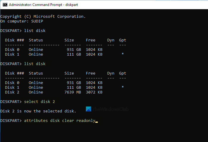 如何格式化写保护的 USB 随身碟