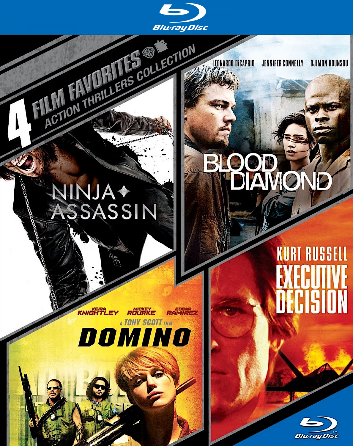 bluray and dvd covers WARNER BROTHERS 4FILM COLLECTION BLURAYS