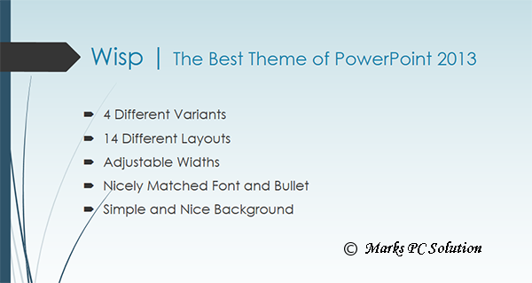 Wisp Theme for PowerPoint