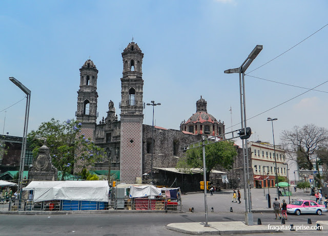Igreja de Santa Veracruz, no Centro Histórico da Cidade do México