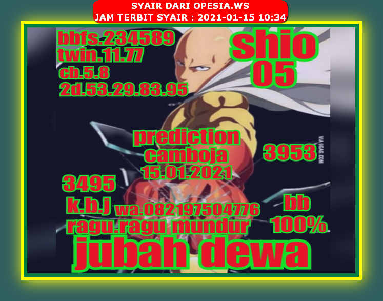 1 New Message Kode Syair Sydney 15 Januari 2021 Forum Syair Togel Hongkong Singapura Sydney