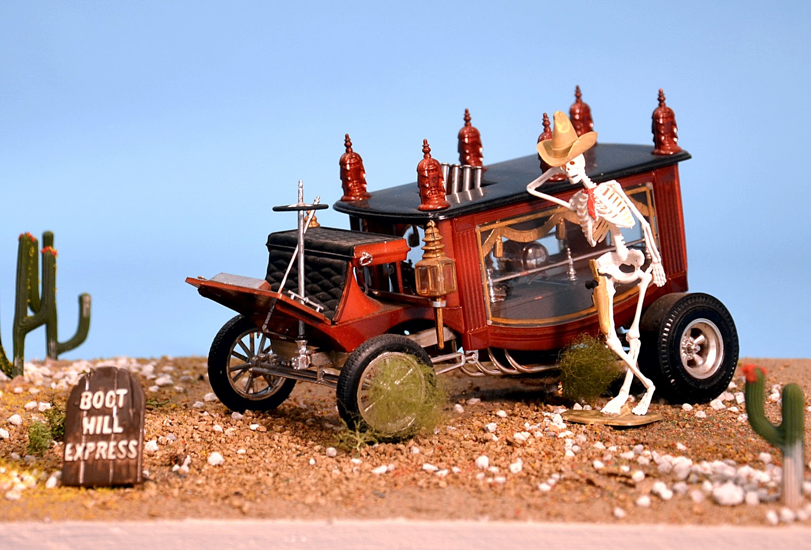 Scale Model News: 1:24 SCALE 'BOOT HILL EXPRESS' CUSTOM CAR KIT FROM 
