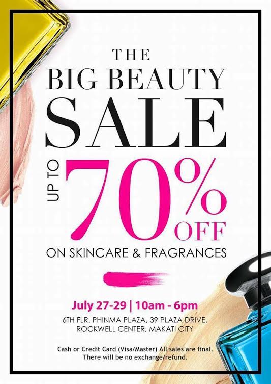 Manila Shopper The Big Beauty (Skincare & Fragrances) SALE July 2016