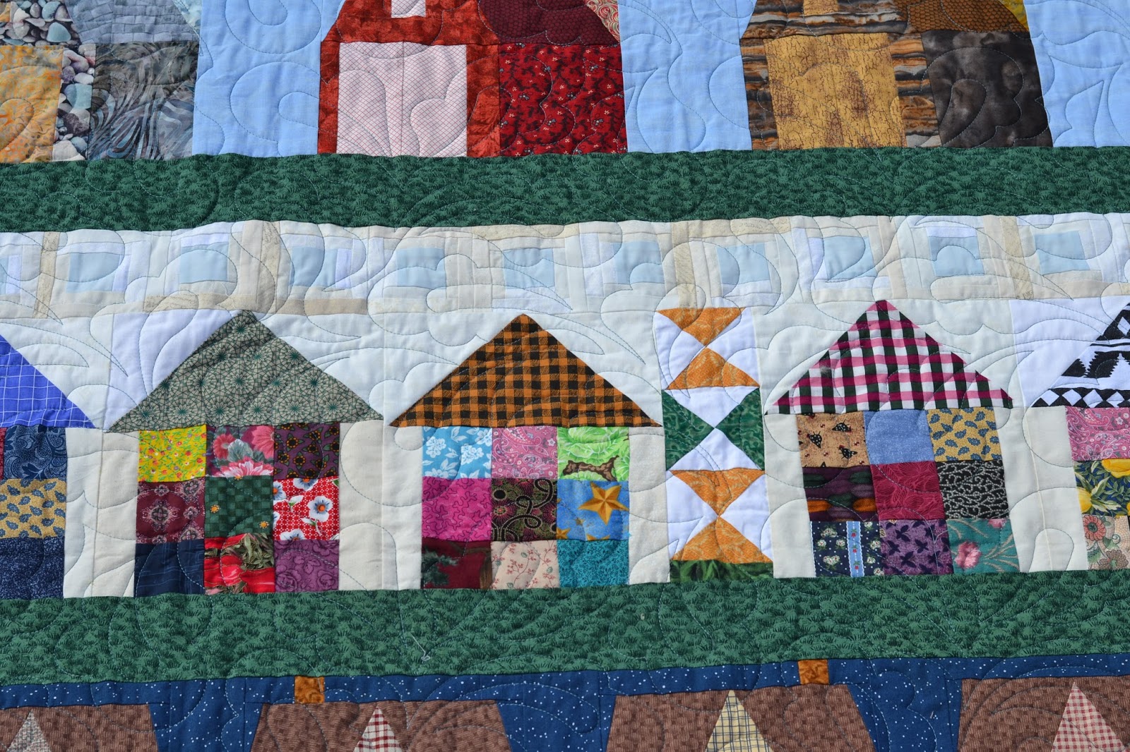 Row by Row House Quilt