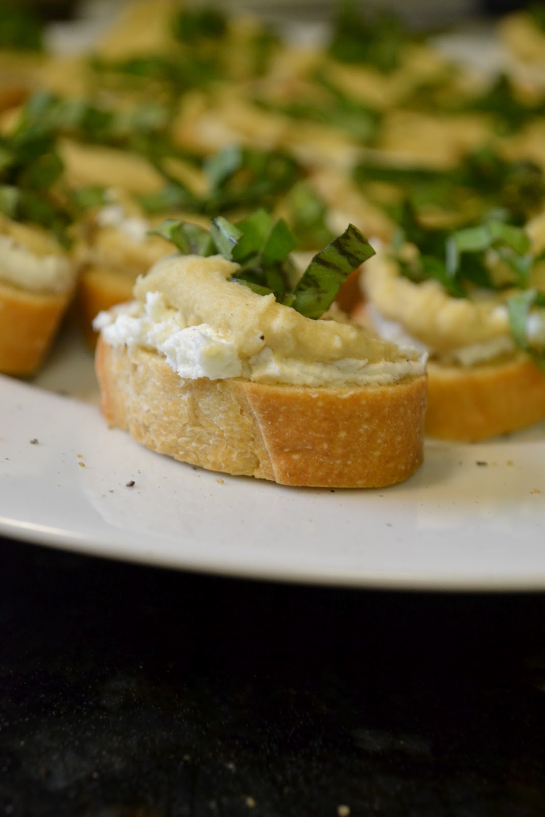 bonbons & biscotti Beet Hummus, Goat Cheese, Mint Crostini (plus