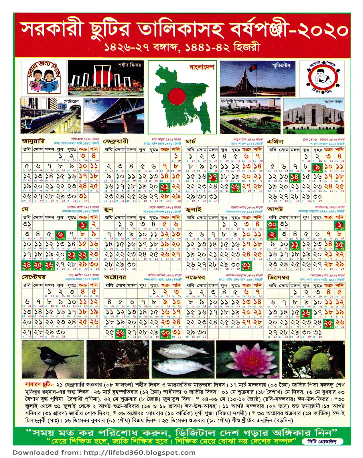 Islamic Calendar 2024 Bangladesh Calendar 2024 Ireland Printable