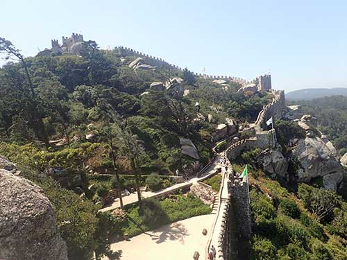 Castle of the Moors Sintra, Portugal.