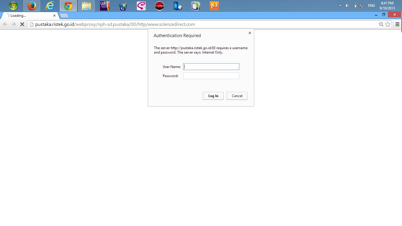 How to Access via Ristek Chemistry