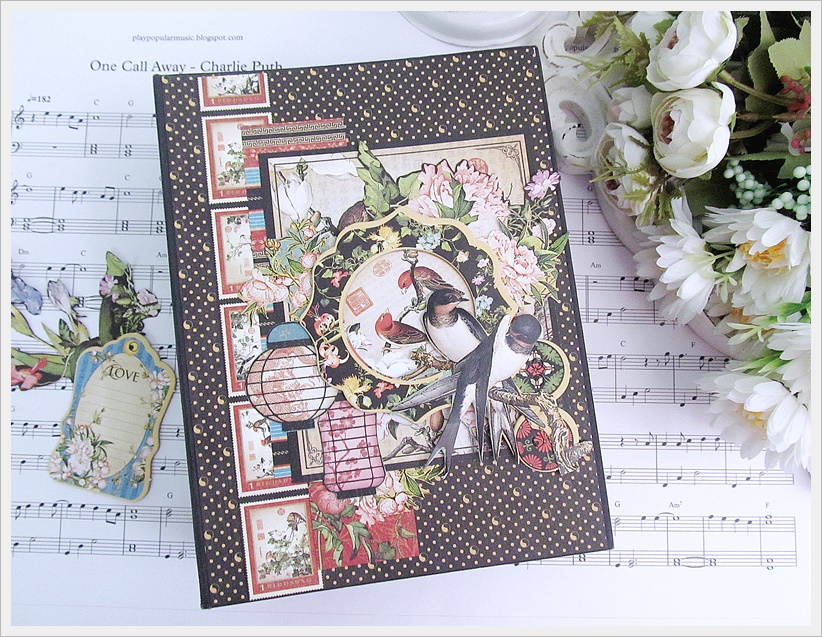 Kalalayaa's Art Stuido Graphic 45 Bird song scrapbook album