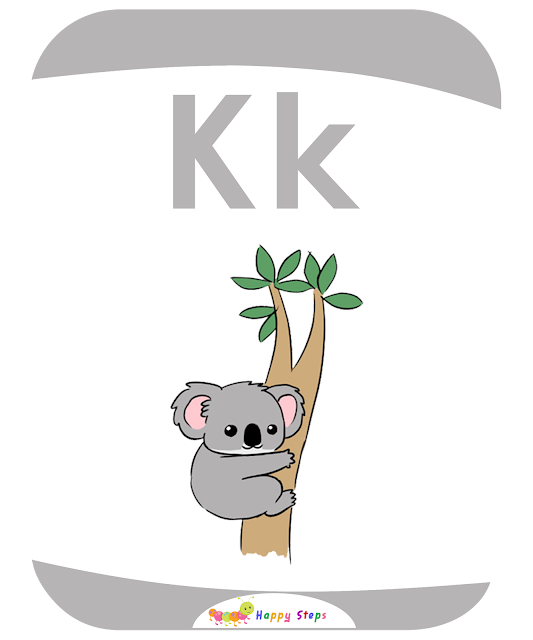 Letter K - Koala  Flashcards