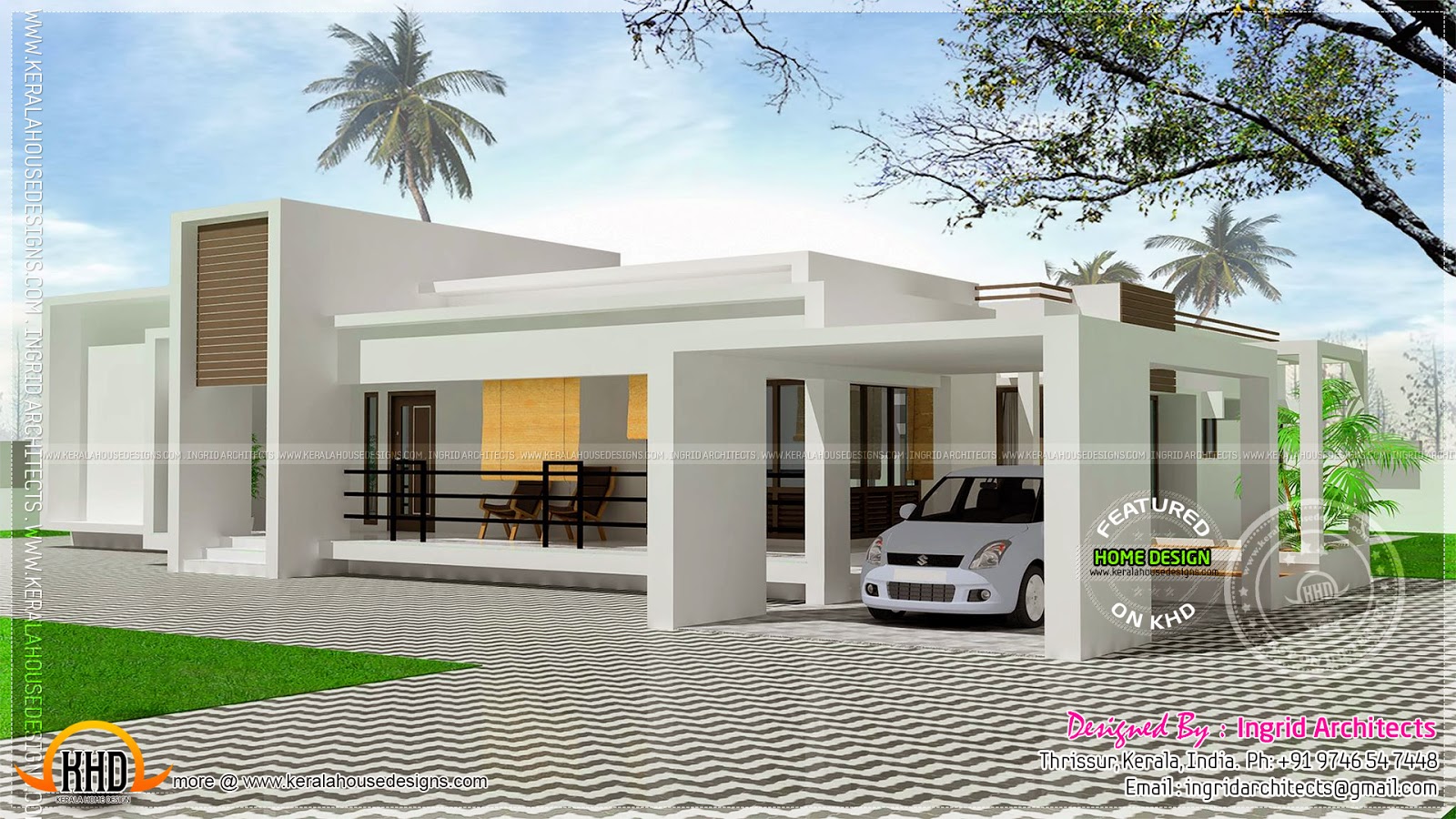 Cute residence design | keralahousedesigns