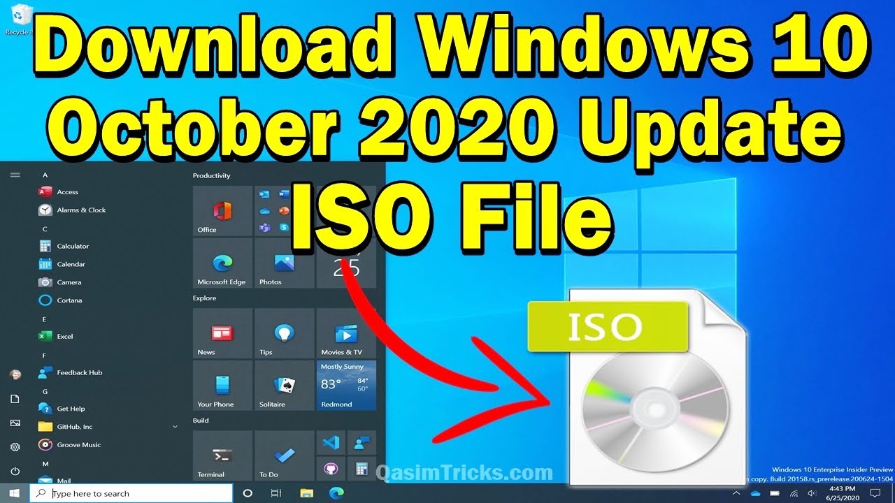 Download Windows 10 Pro (20H2) October 2020 Update ISO File