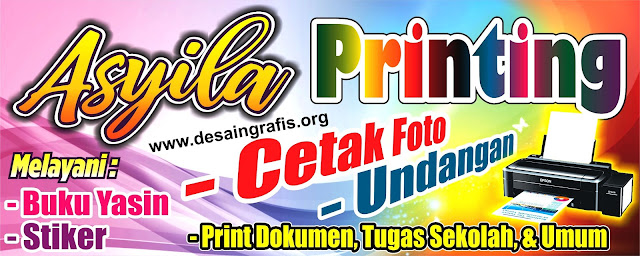 Contoh Banner Usaha Percetakan Kumpulan Desain Grafis