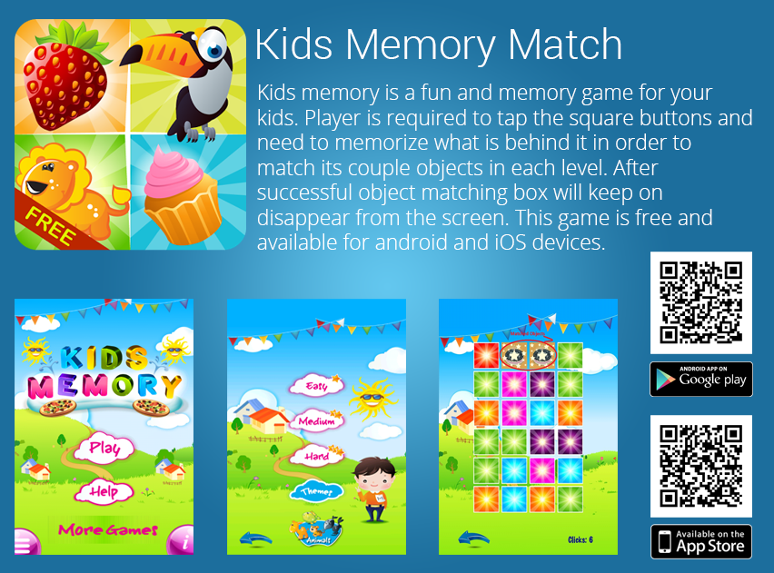 Kids Learning Android Apps Kids Memory Game