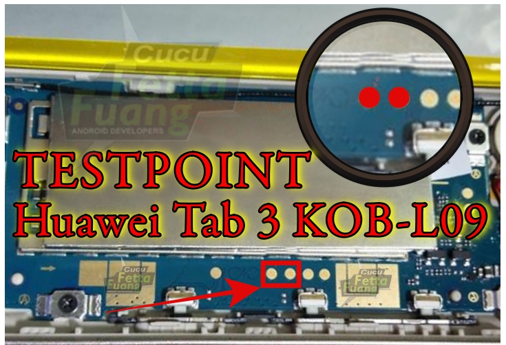 HUAWEI Tab 3 KOBL09 TEST POINT Tembel Panci