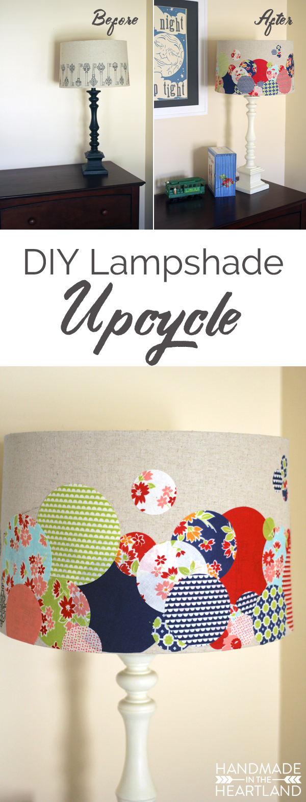 DIY Lampshade Upcycle with Cricut