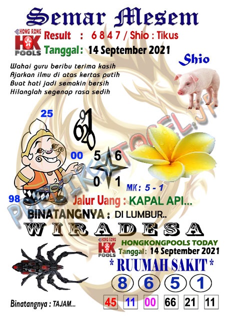 Syair Togel Hongkong Hari Ini Selasa 14 September 2021 Ramalan Syair I