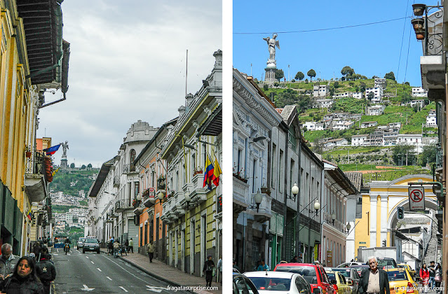 Ladeiras no Centro Histórico de Quito