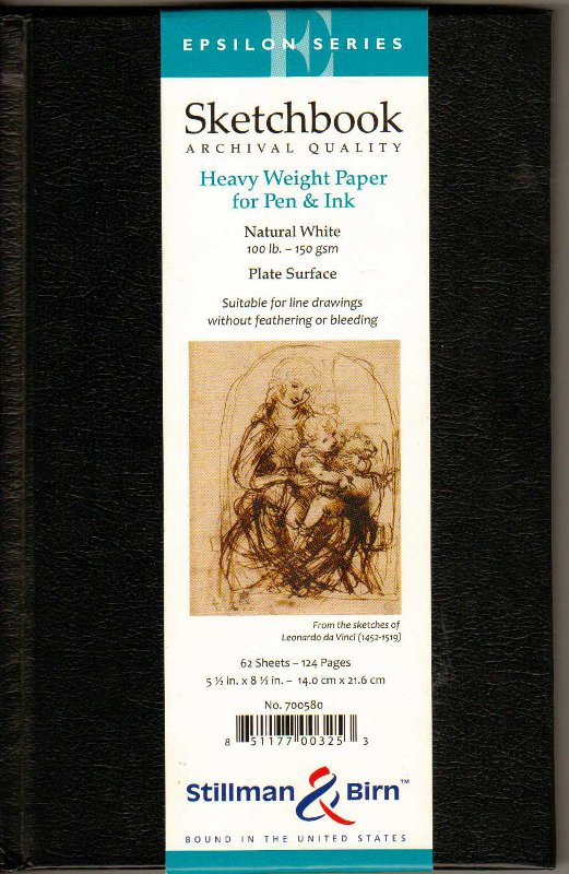 Rob's Art Supply Reviews Stillman and Birn Epsilon Sketchbook