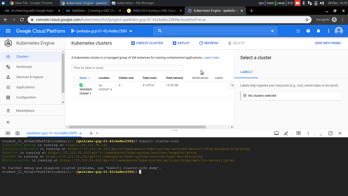 deploy and scaling kubernetes GCP