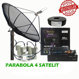 Paket Parabola Fixed 4 Satelite Rp. 1.950.000 - Sinergy Parabola