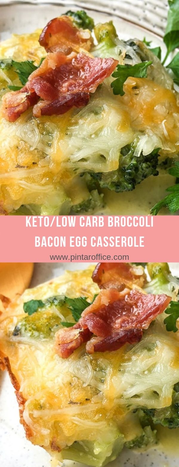 Keto/Low Carb Broccoli Bacon Egg Casserole Cooky & Foody